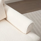 Fauteuil d'appoint en velours avec support lombaire ergonomique