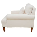 Fauteuil d'appoint en velours avec support lombaire ergonomique
