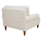 Fauteuil d'appoint en velours avec support lombaire ergonomique
