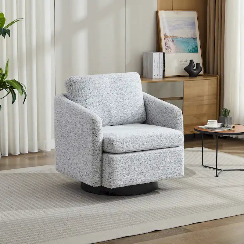 Fauteuil pivotant Chenille au design moderne et épuré