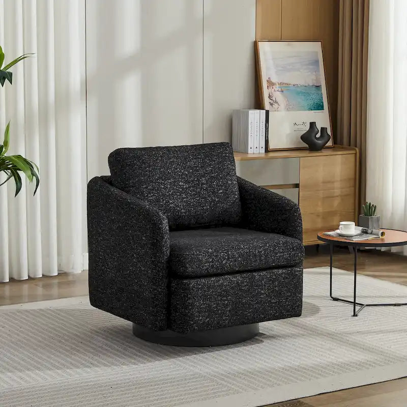 Fauteuil pivotant Chenille au design moderne et épuré