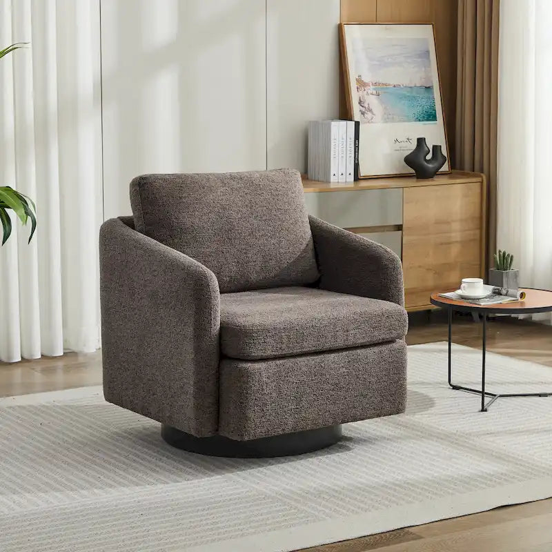 Fauteuil pivotant Chenille au design moderne et épuré