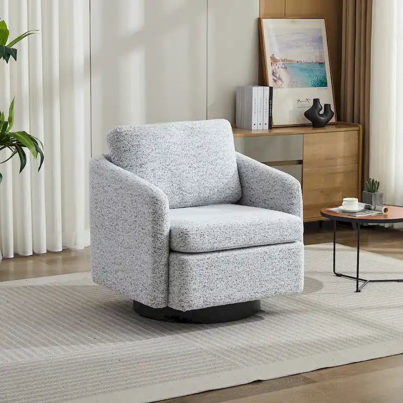 Fauteuil pivotant Chenille au design moderne et épuré