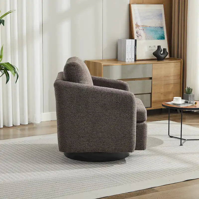 Fauteuil pivotant Chenille au design moderne et épuré