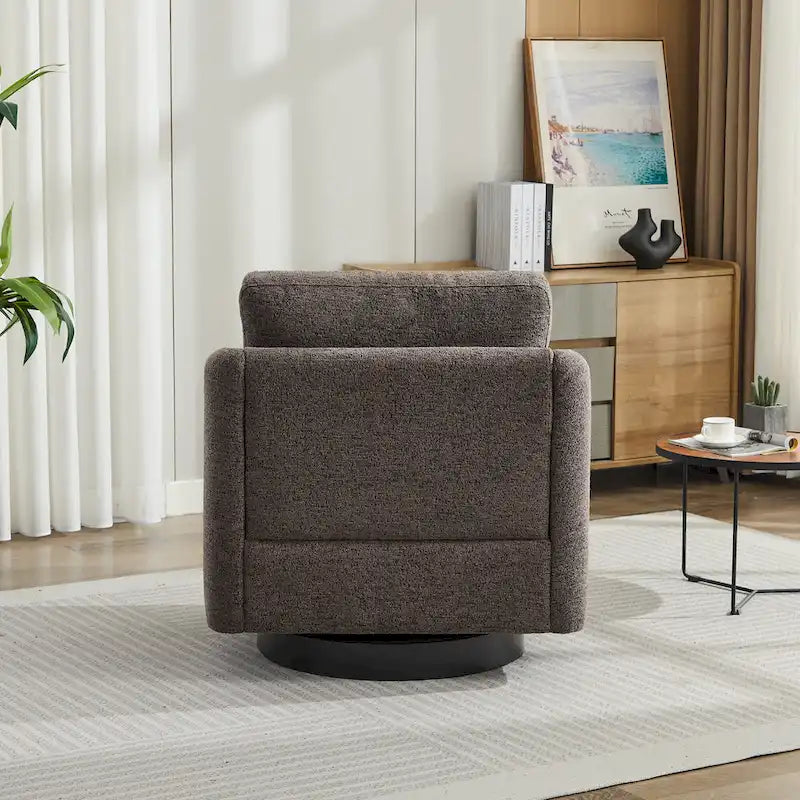 Fauteuil pivotant Chenille au design moderne et épuré