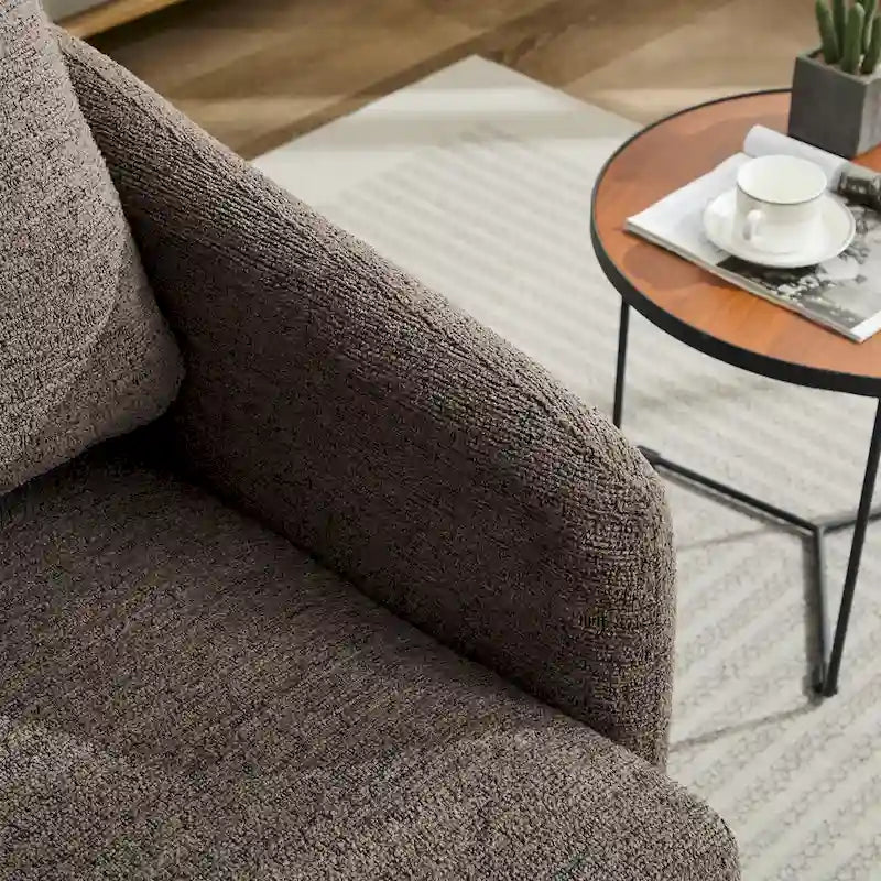 Fauteuil pivotant Chenille au design moderne et épuré