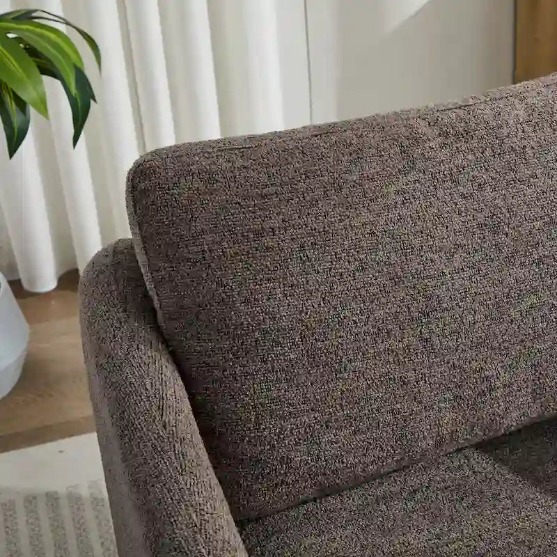 Fauteuil pivotant Chenille au design moderne et épuré