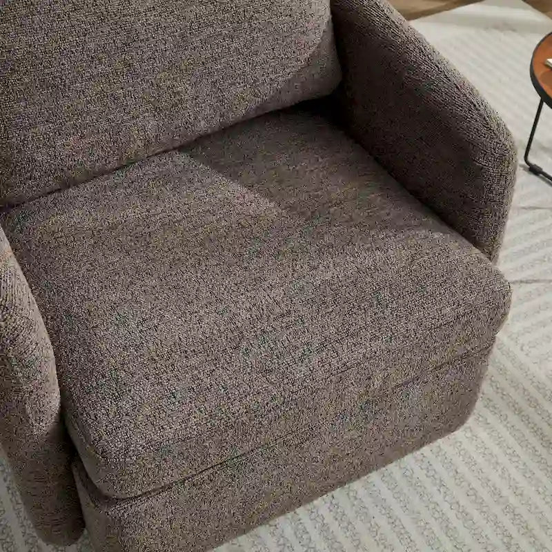 Fauteuil pivotant Chenille au design moderne et épuré