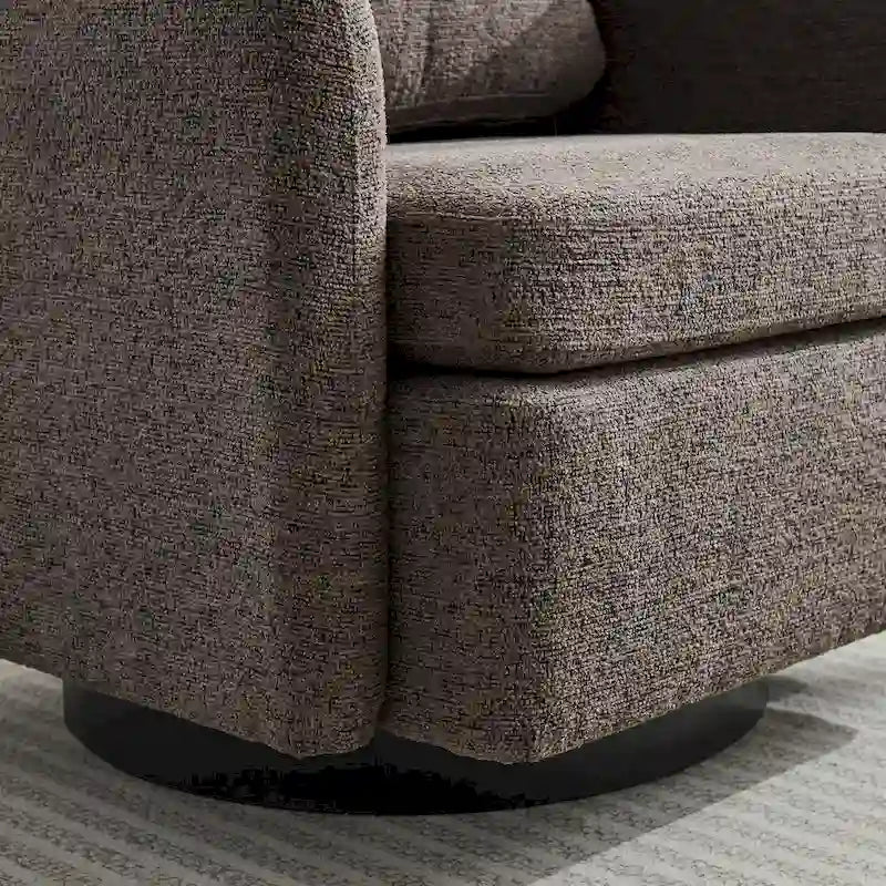 Fauteuil pivotant Chenille au design moderne et épuré