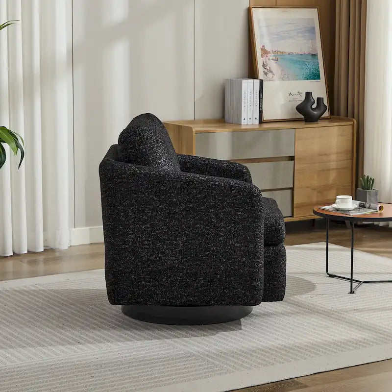 Fauteuil pivotant Chenille au design moderne et épuré