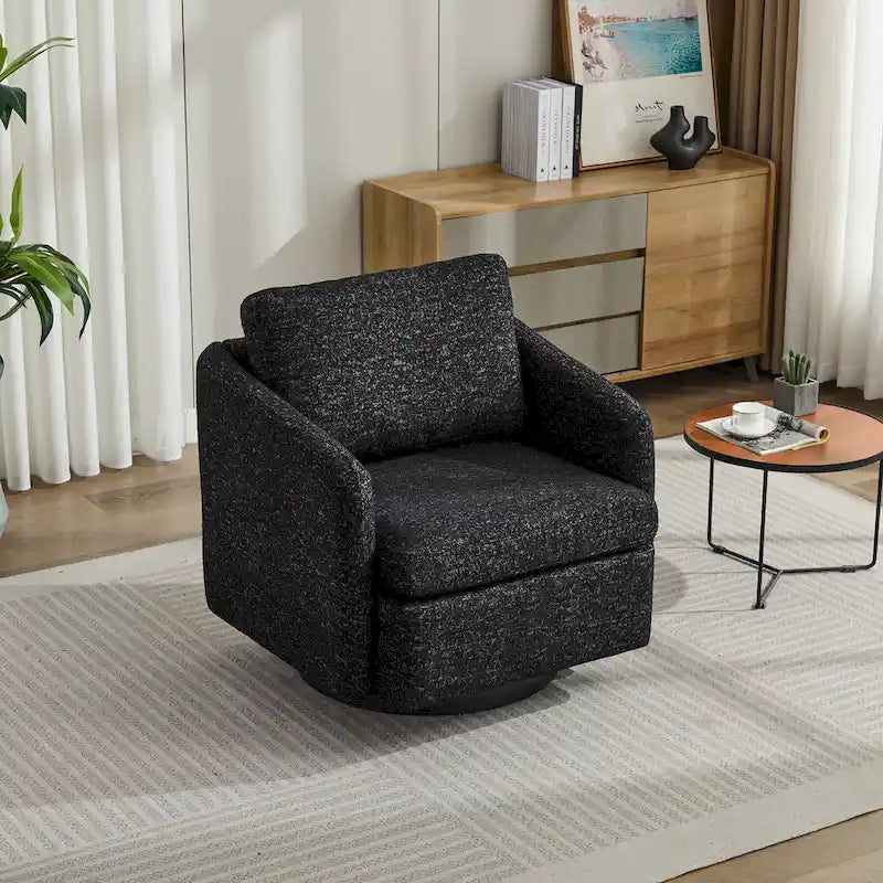 Fauteuil pivotant Chenille au design moderne et épuré