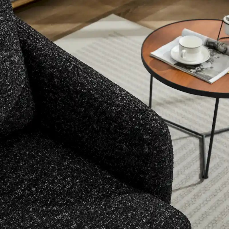 Fauteuil pivotant Chenille au design moderne et épuré