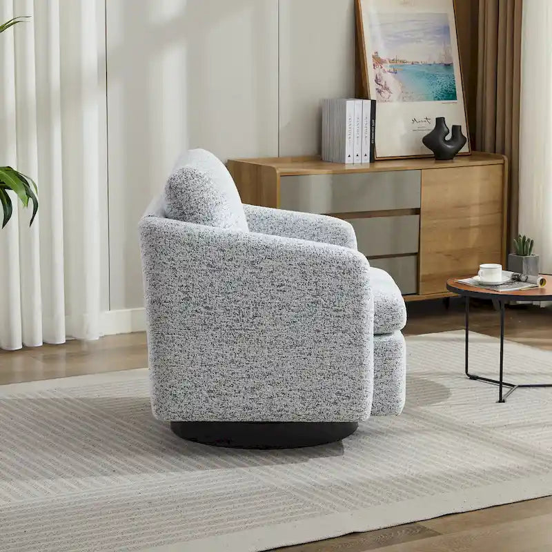 Fauteuil pivotant Chenille au design moderne et épuré