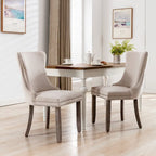 Chaise de salle à manger en velours avec dossier ailé, chaise de cuisine moderne