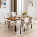 Chaise de salle à manger en velours avec dossier ailé, chaise de cuisine moderne