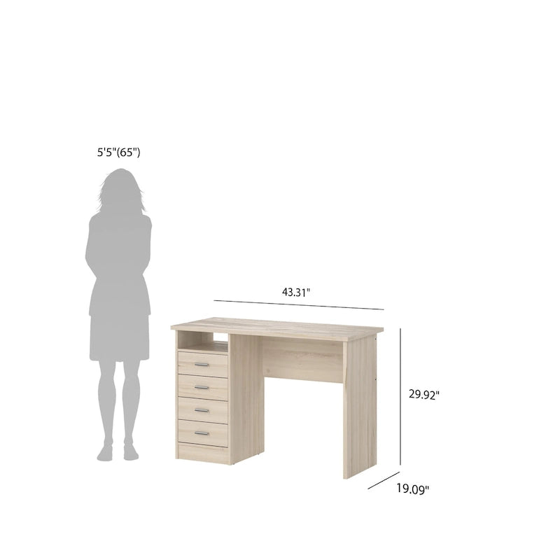 Bureau d'ordinateur à quatre tiroirs