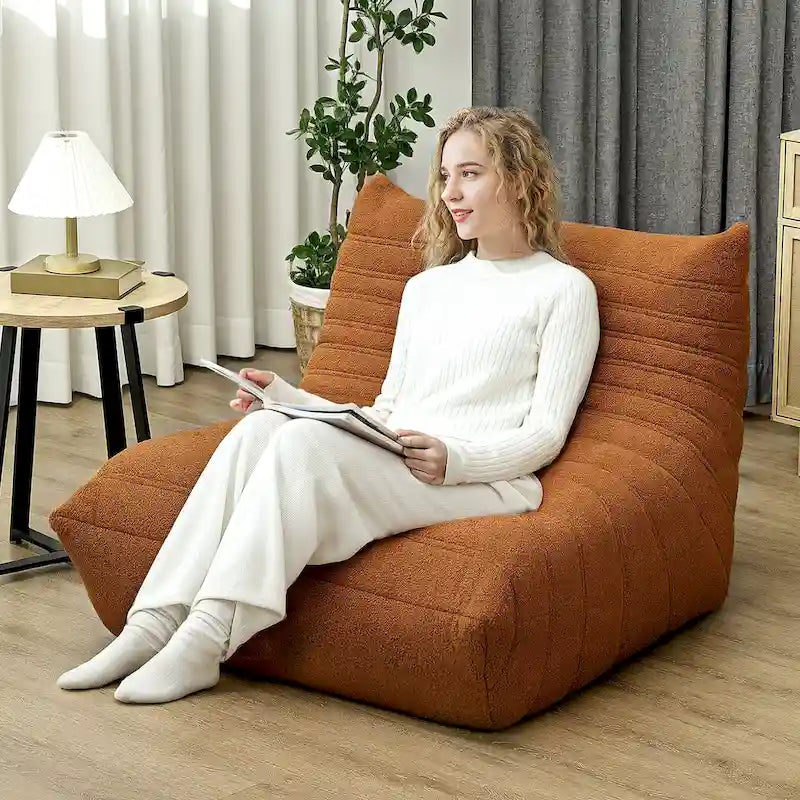 Fauteuil paresseux géant, canapé-poufs haute densité