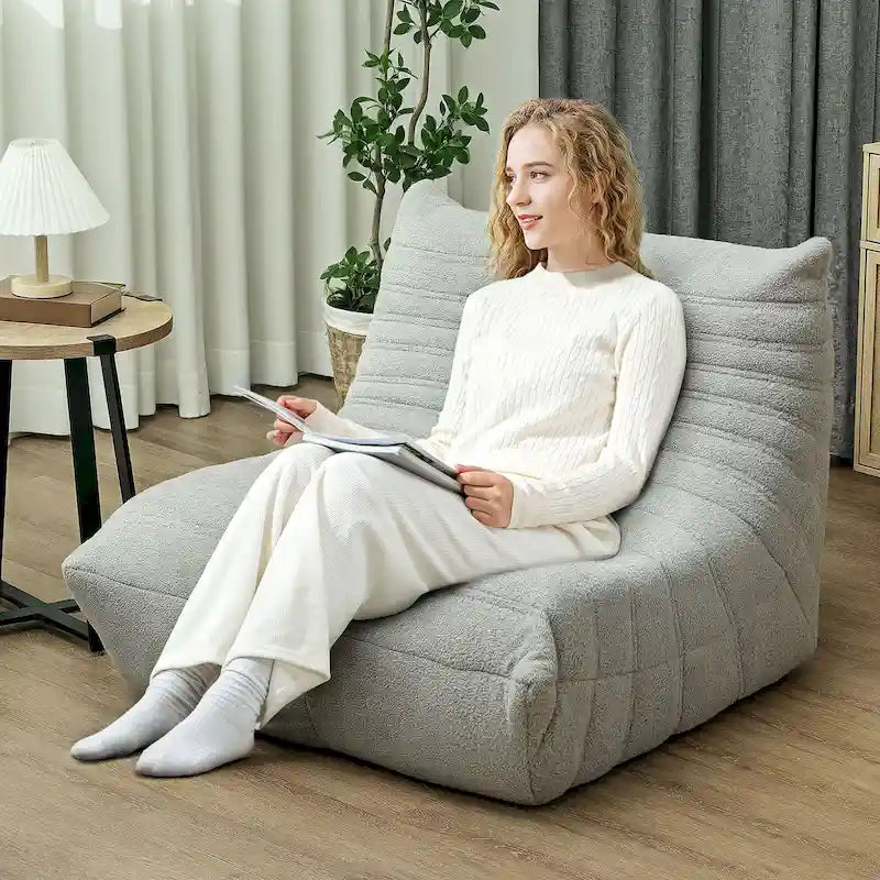 Fauteuil paresseux géant, canapé-poufs haute densité