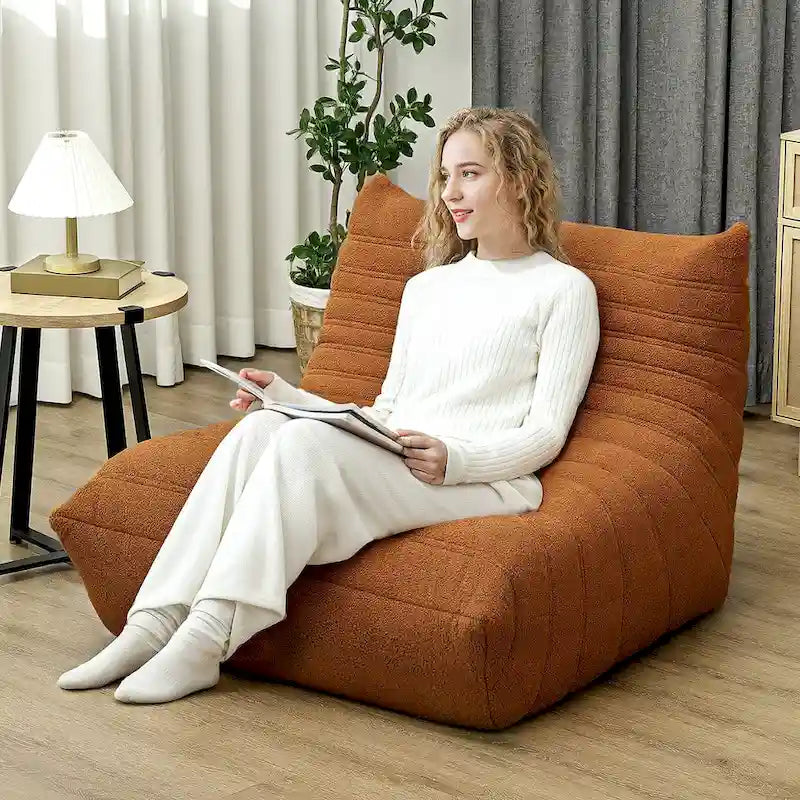 Fauteuil paresseux géant, canapé-poufs haute densité