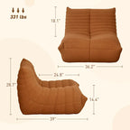 Fauteuil paresseux géant, canapé-poufs haute densité