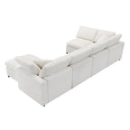 Canapé-lit modulaire d'angle en chenille