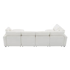 Canapé-lit modulaire d'angle en chenille