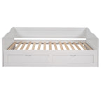 Lit de repos en bois avec lit gigogne