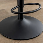 Tabourets de bar pivotants réglables avec assise rembourrée en tissu