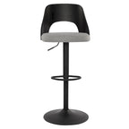 Tabourets de bar pivotants réglables avec assise rembourrée en tissu