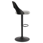 Tabourets de bar pivotants réglables avec assise rembourrée en tissu