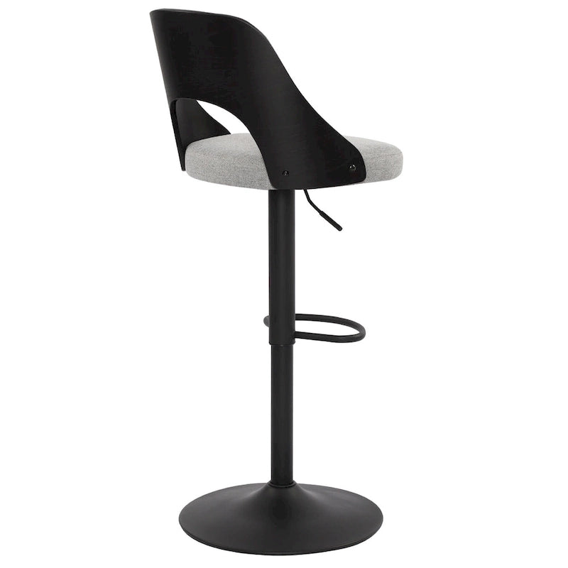 Tabourets de bar pivotants réglables avec assise rembourrée en tissu