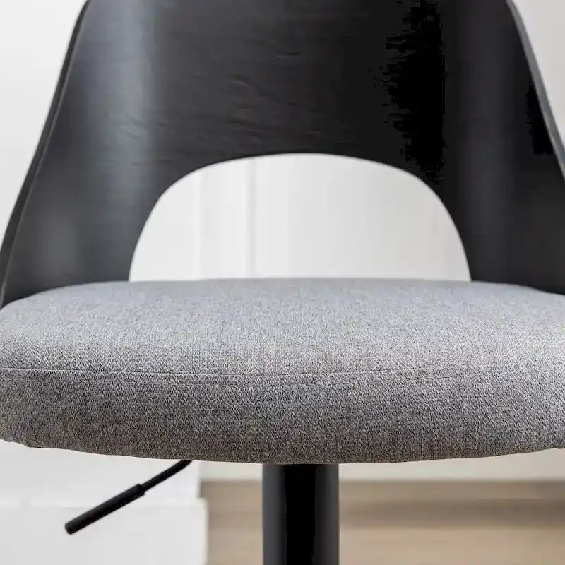 Tabourets de bar pivotants réglables avec assise rembourrée en tissu