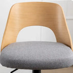Tabourets de bar pivotants réglables avec assise rembourrée en tissu