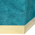 Tabouret de Maquillage Pouf Hexagonal Repose-pieds Rembourré