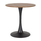 Table de bistrot ronde avec pied central