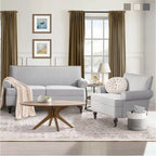 Fauteuil et causeuse en tissu