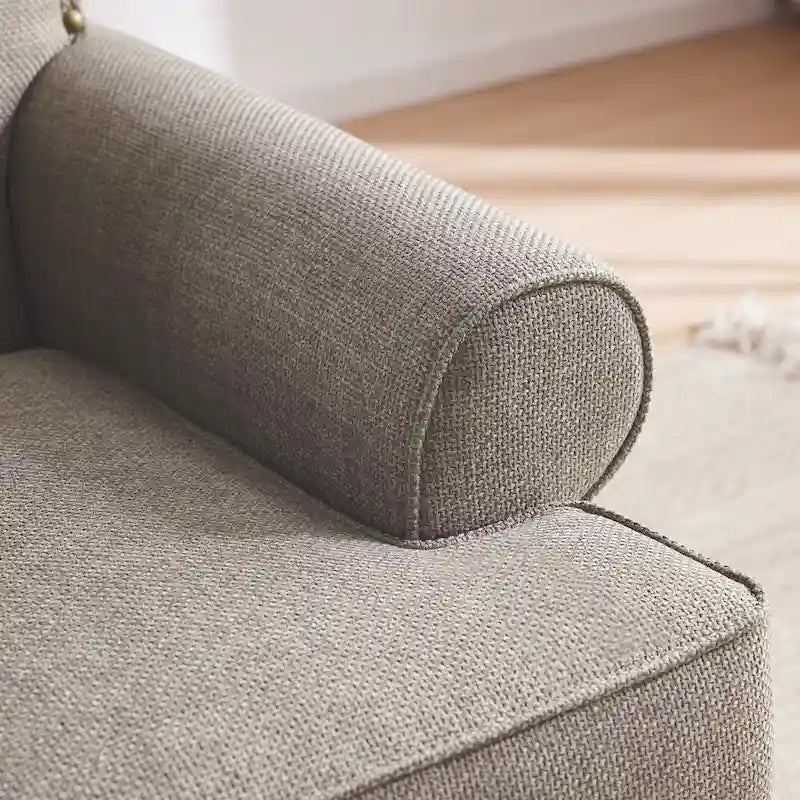Fauteuil et causeuse en tissu