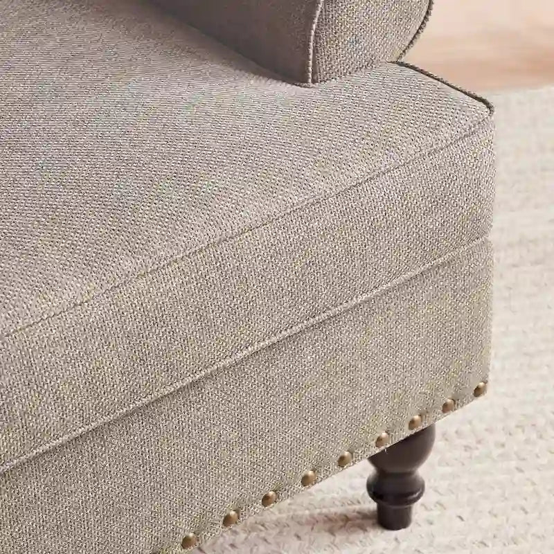 Fauteuil et causeuse en tissu