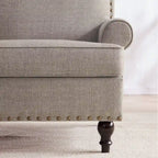 Fauteuil et causeuse en tissu