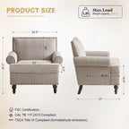 Fauteuil et causeuse en tissu