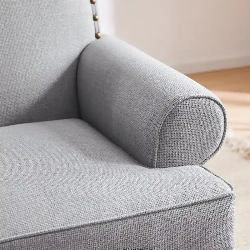 Fauteuil et causeuse en tissu