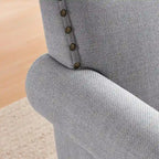 Fauteuil et causeuse en tissu