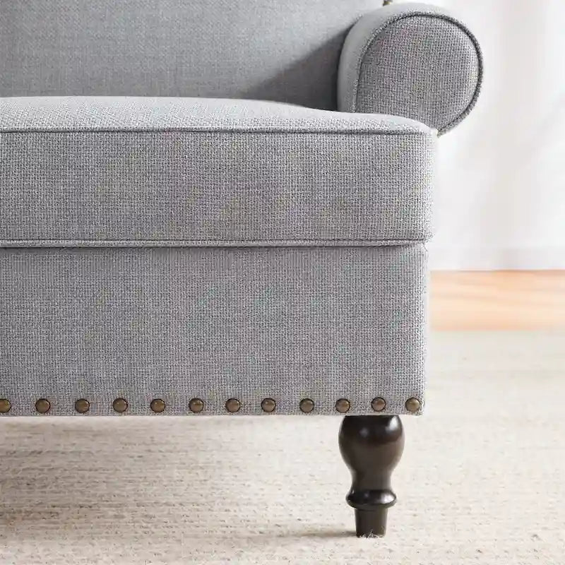 Fauteuil et causeuse en tissu