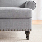 Fauteuil et causeuse en tissu