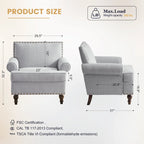 Fauteuil et causeuse en tissu