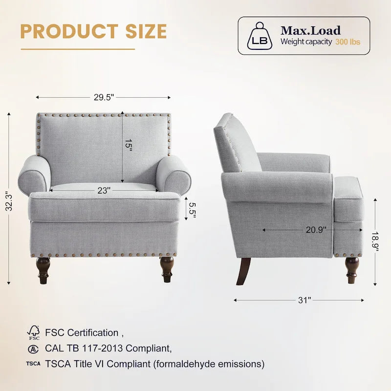 Fauteuil et causeuse en tissu
