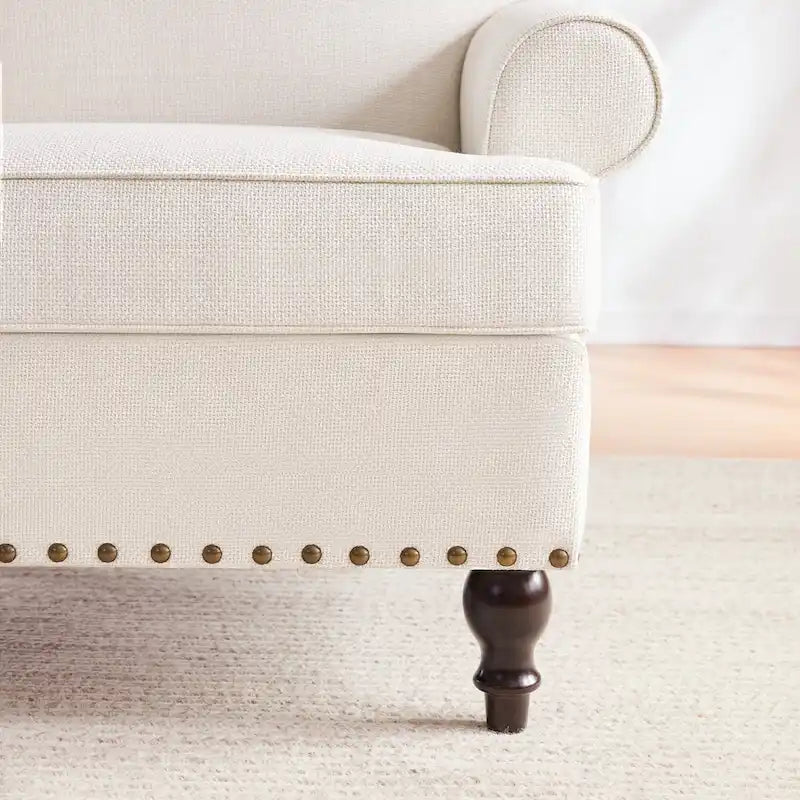 Fauteuil et causeuse en tissu