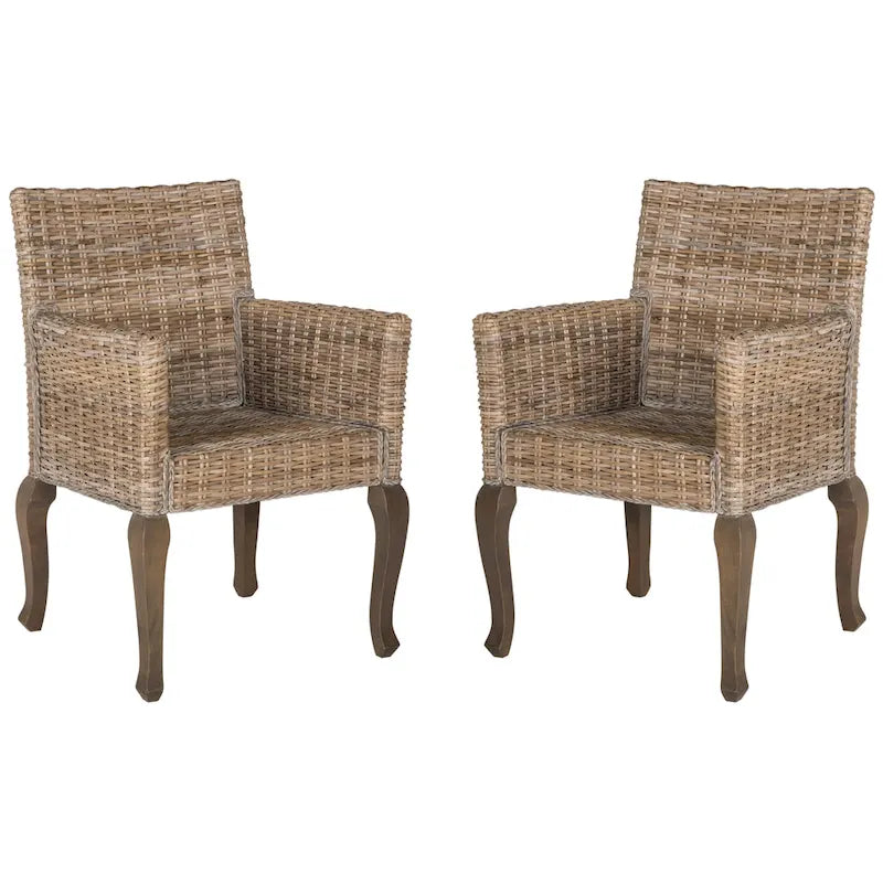Chaises de salle à manger en rotin naturel