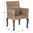 Chaises de salle à manger en rotin naturel