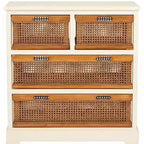 Meuble de rangement blanc à 4 tiroirs